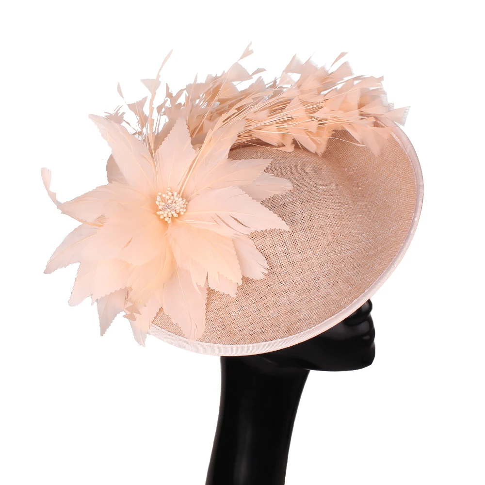 

Fascinator For Women Nice Big Charming Vintage Derby Party Hat Gorgeous Headpiece Flower Show Race Hair Accessories Headband