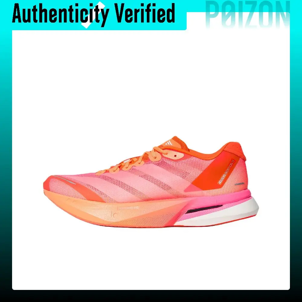 Adidas Adizero Boston 13 Running Shoes Unisex Low-top Bright Orange Yellow/Bright White/Bright Pink LB8524