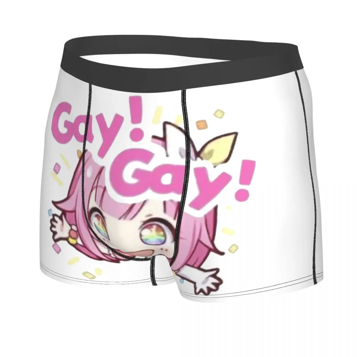 Custom Gay Gay Otori Emu Anime Cartoon Underwear Men Sexy Print Customized Boxer Shorts Panties