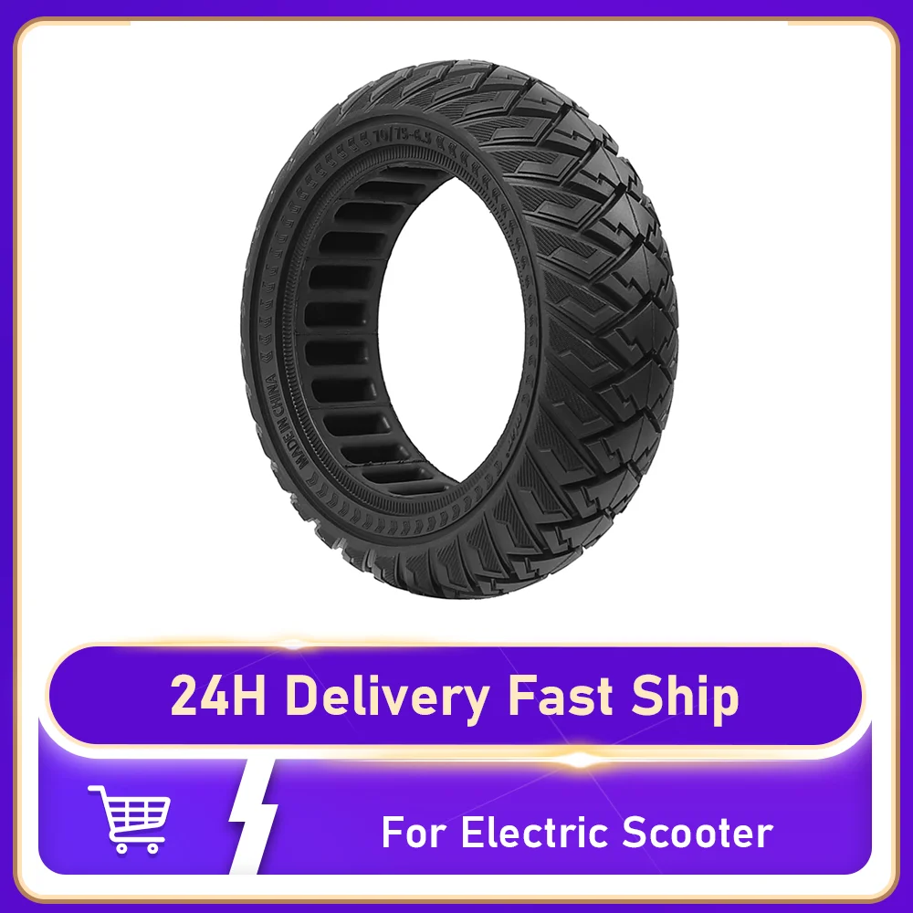 70 75-6.5 Solid Tire Off-Road Tubeless Tyre Explosion-proof Damping Solid Tire Electric Scooter Replacement Part