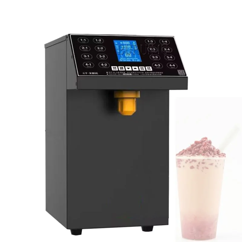 16 Quantitative Fructose Machine 8L Syrup Fructose Dispenser For Bubble Tea Boba Tea Shop Stainless Steel Outlet 220V