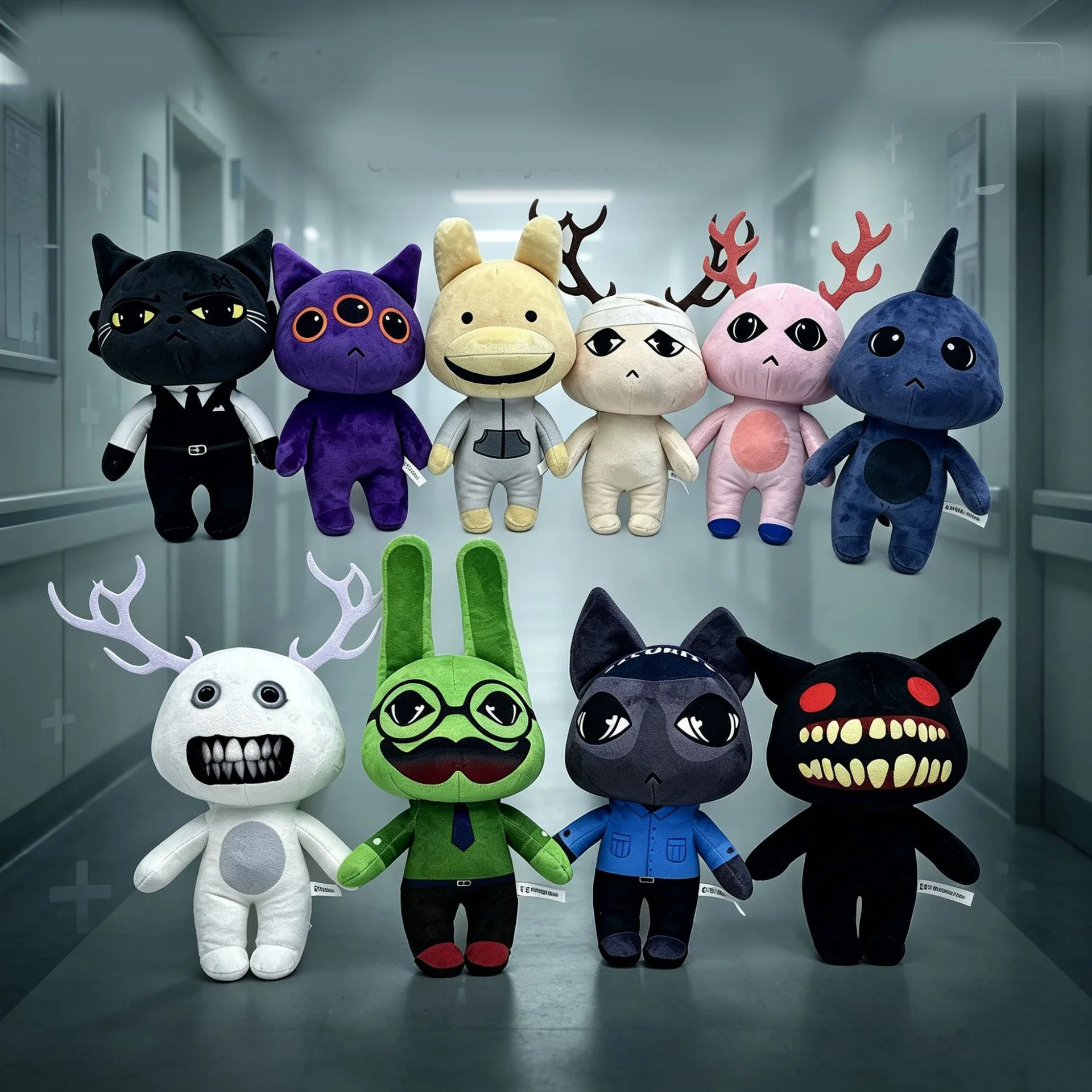New Horror Animal Hospital Plush Toy New Character Cute Soft Fluffy Stuffed Doll Game Peripheral Home Decor Birthday Toy Gift