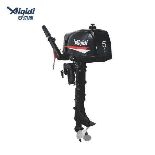 Popular Boat Motor 5HP AIQIDI Gasoline-Powered Hand Tillering 2-Stroke T5 Outboard Engine On Sale