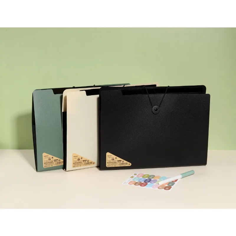 1pcs 5/8/13 Layers A4 File Folder Storage Bag Test Paper Desktop Tool School Stationery Office Supplies