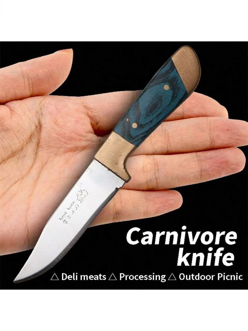 1pc Knife Stainless Steel Meat Cutting Knife Portable Steak Knives Camping Hiking and More Outdoor Kitchen Accessories view 2