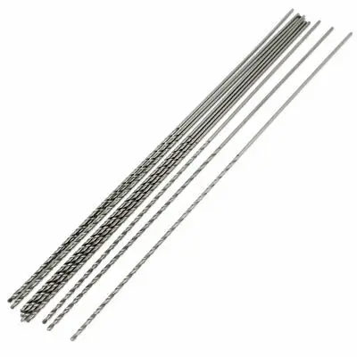 80mm lunghezza flauto 1mm punta HSS codolo dritto punta elicoidale 10 pezzi