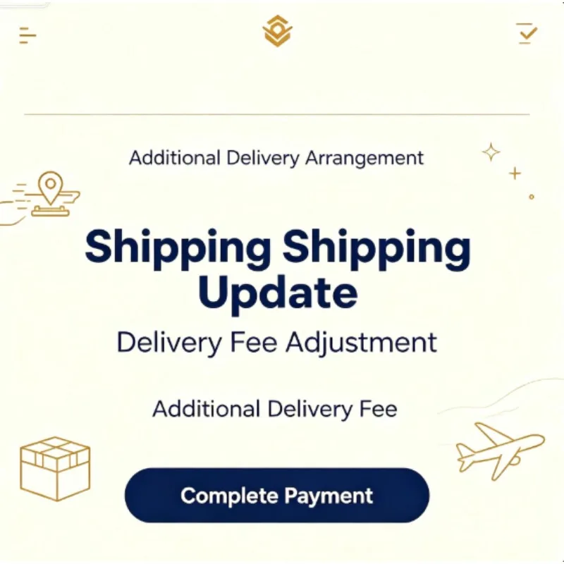Apply the reshipment link to cover the postage difference and make up for the price difference