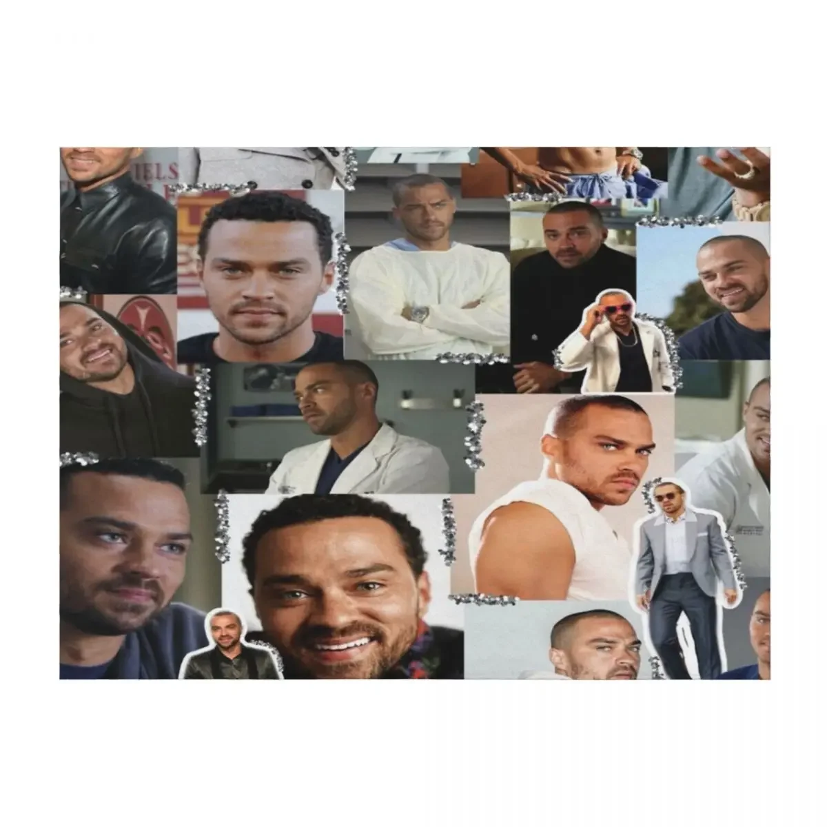 

Jackson Avery Collage Throw Blanket Bed Fashionable blankets ands Multi-Purpose Personalized Gift Blankets