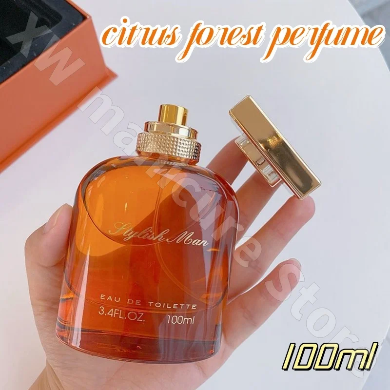 Perfumy męskie cytrusowy leśny świeży zapach długotrwała woda toaletowa unisex temperament romantyczny i słodki 100ml