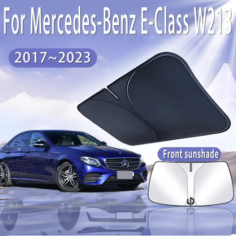 

Foldable Car Sun Visor For Mercedes-Benz E-Class W213 2015~2023 MK5 Front Windshield Sunshade Heat Insulation Summer Accessories