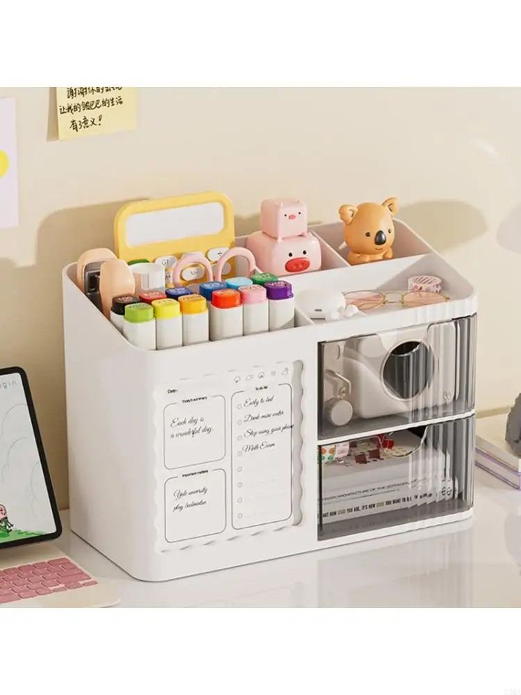 CORA Practical Plastic Drawer Type Pencil Case For Handling Office Supplies And Enhancing Productivity