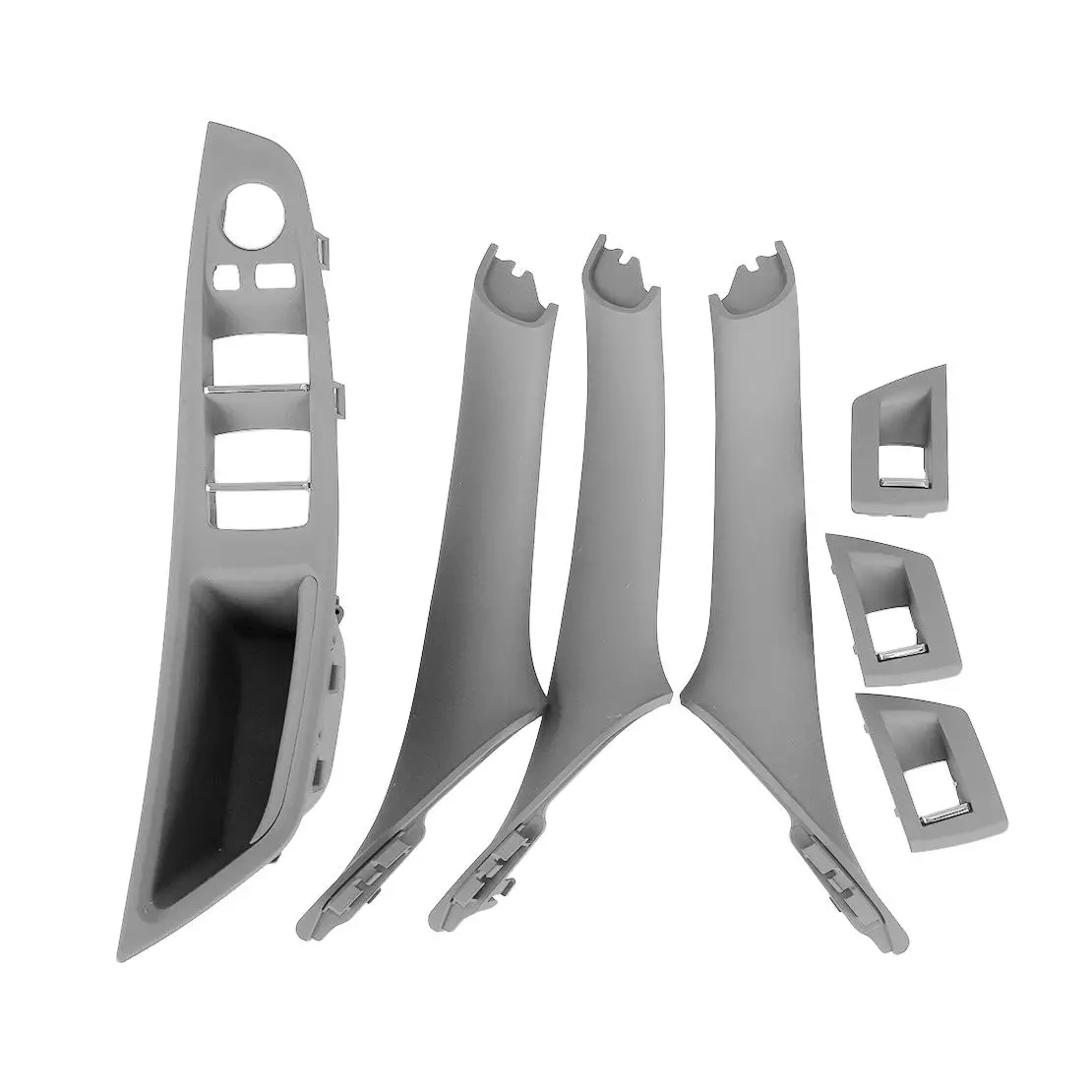 

Комплект накладок на внутренние ручки дверей автомобиля, серый ABS, для леворульных BMW 5 серии F10 2011-2016 годов выпуска