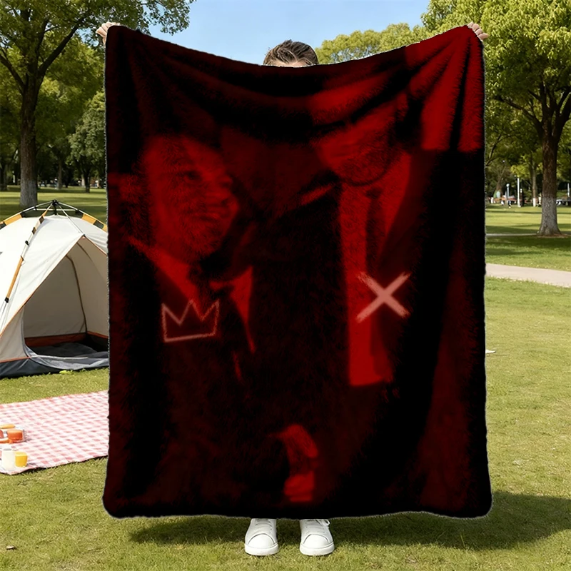 The King, Black Leaders, Black History Month Flannel Blanket Flannel Throw, African American, Civil Rights, Juneteenth