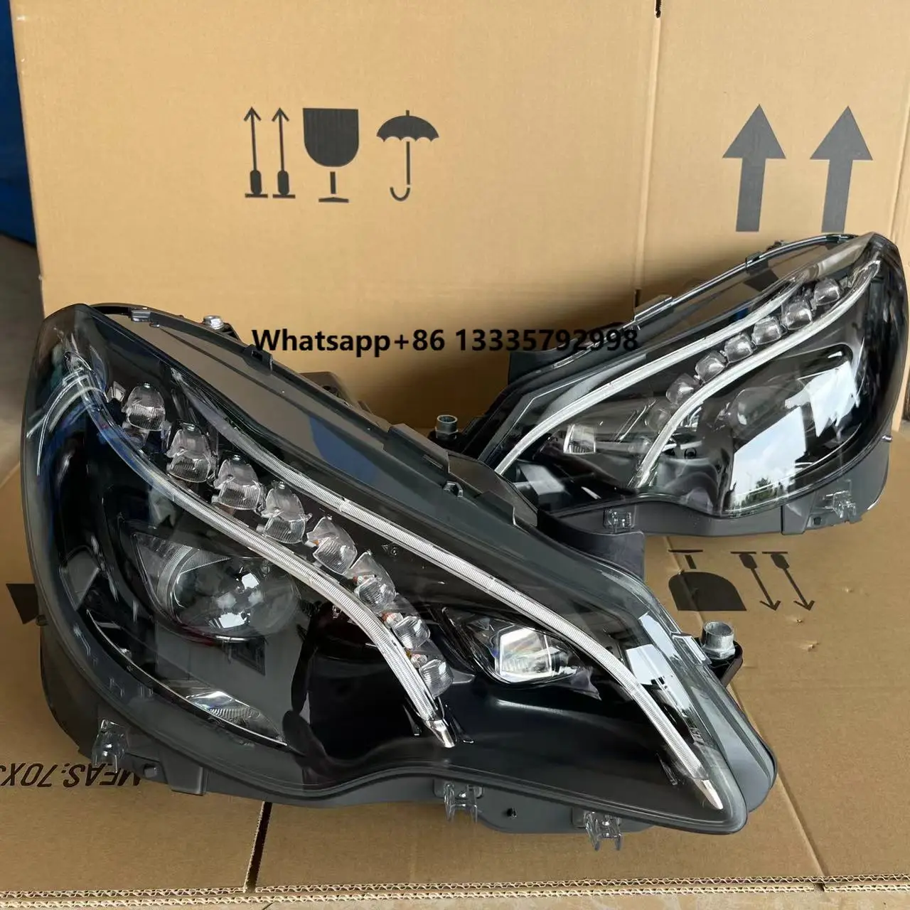 

High-End LED Headlight Assembly for Mercedes Benz E-Class Coupe W207 Compatible E200 E260 E300 Old New Models 6000k Color