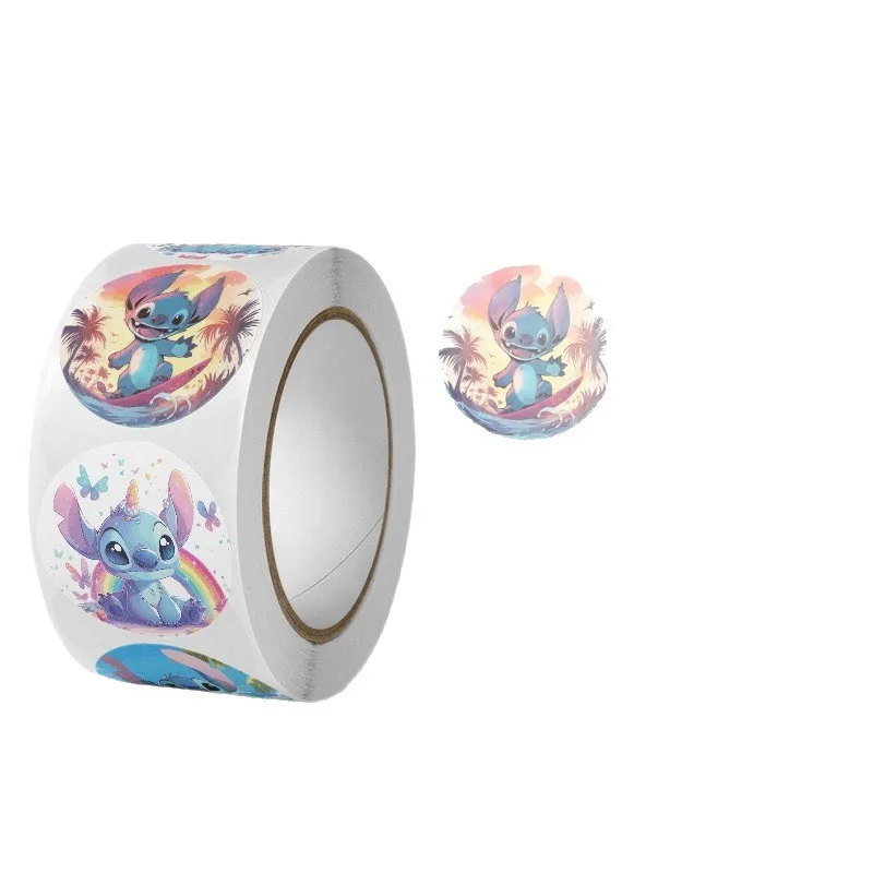 ديزني 5 أنماط من ملصقات لفة الغرزة DIY الكرتون اللوحة مجلة المواد ملصقات لاصقة شريط عزل الديكور