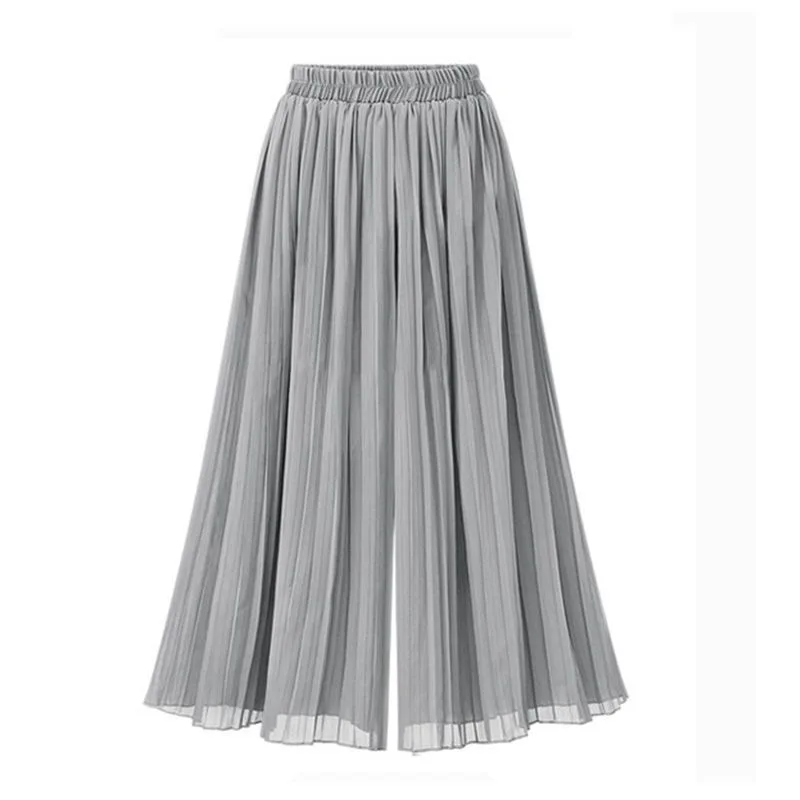 Pantaloni larghi da donna taglie forti Pantaloni a gamba larga a vita alta Casual Summer Faion Abbigliamento taglie forti Gonna da donna con codice grande