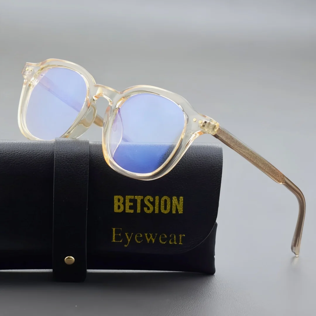 Fashion Square TR Eyeglasses Frame 49mm Lens Width Men Women Lightweight Optical Eyeglass For Prescription Lenses