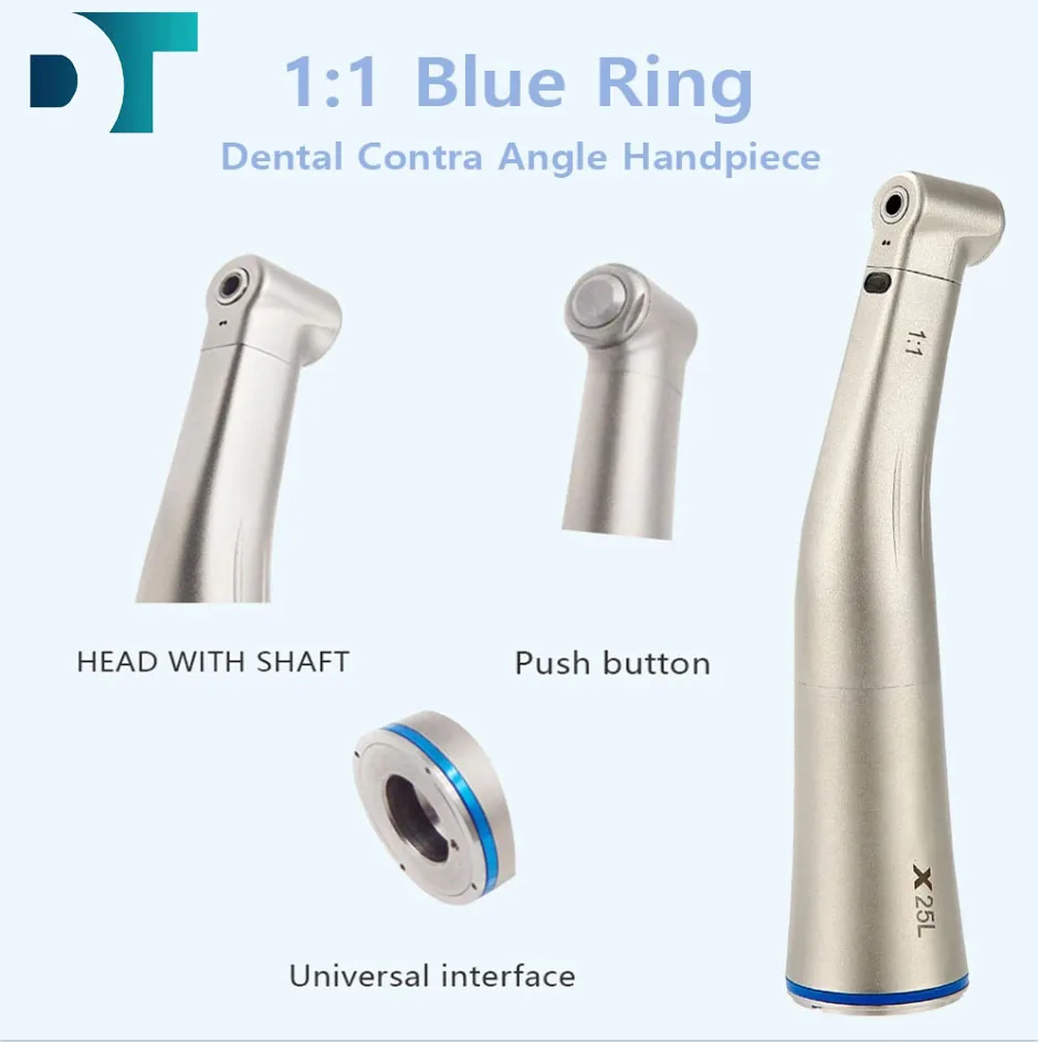 X25L Handset High Speed Contra Angle Handpieces SG65L Straight Handpieces Fiber Optic Led Handpiece Odontologia Polishing Tool