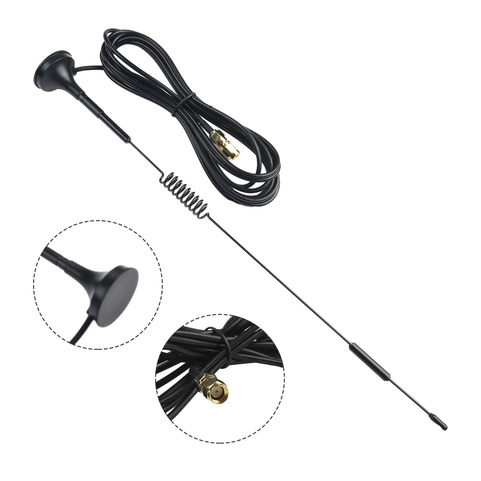 Magnetic Base For SMA Aerial Antenna Perfectly Suited for LoRa Miners at Frequencies of 868MHZ /915MHZ With Strong Signal Boost