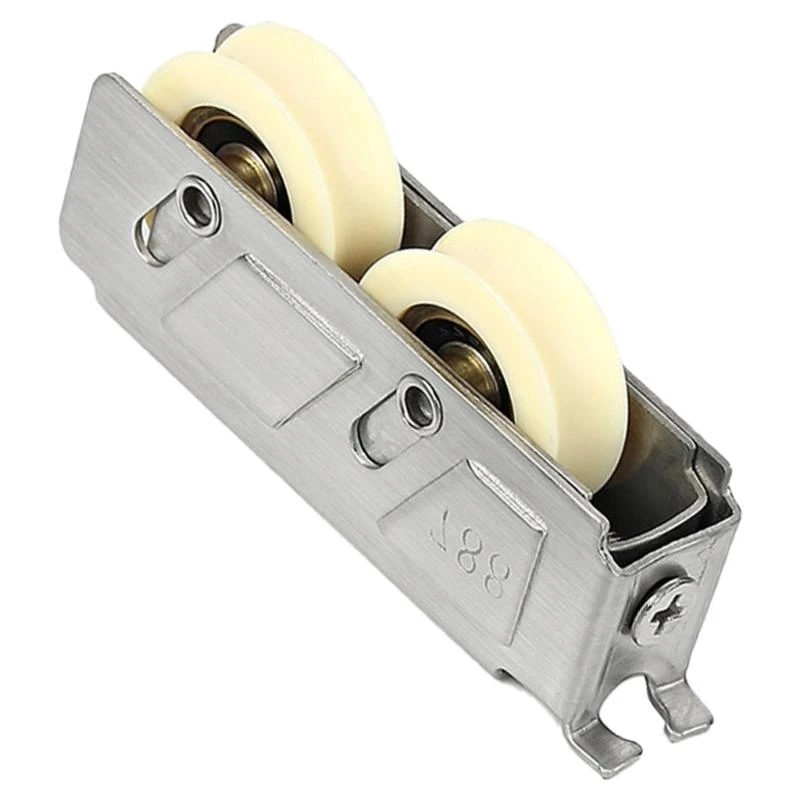

652F Industrial Sliding Door Wheel Roller Push-Pull Window Roller Steel/Nylon Window Roller Quick Install for Sliding door