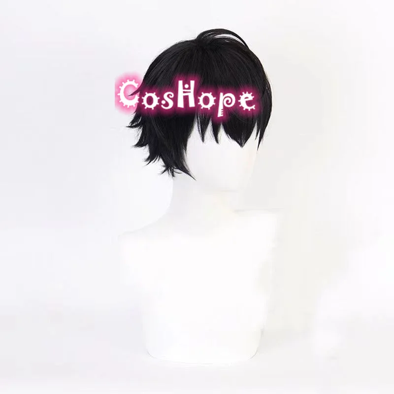 Yuichiro Hyakuya Cosplay Wig Short Black Wig Cosplay Anime Cosplay Wigs Heat Resistant Synthetic Wigs