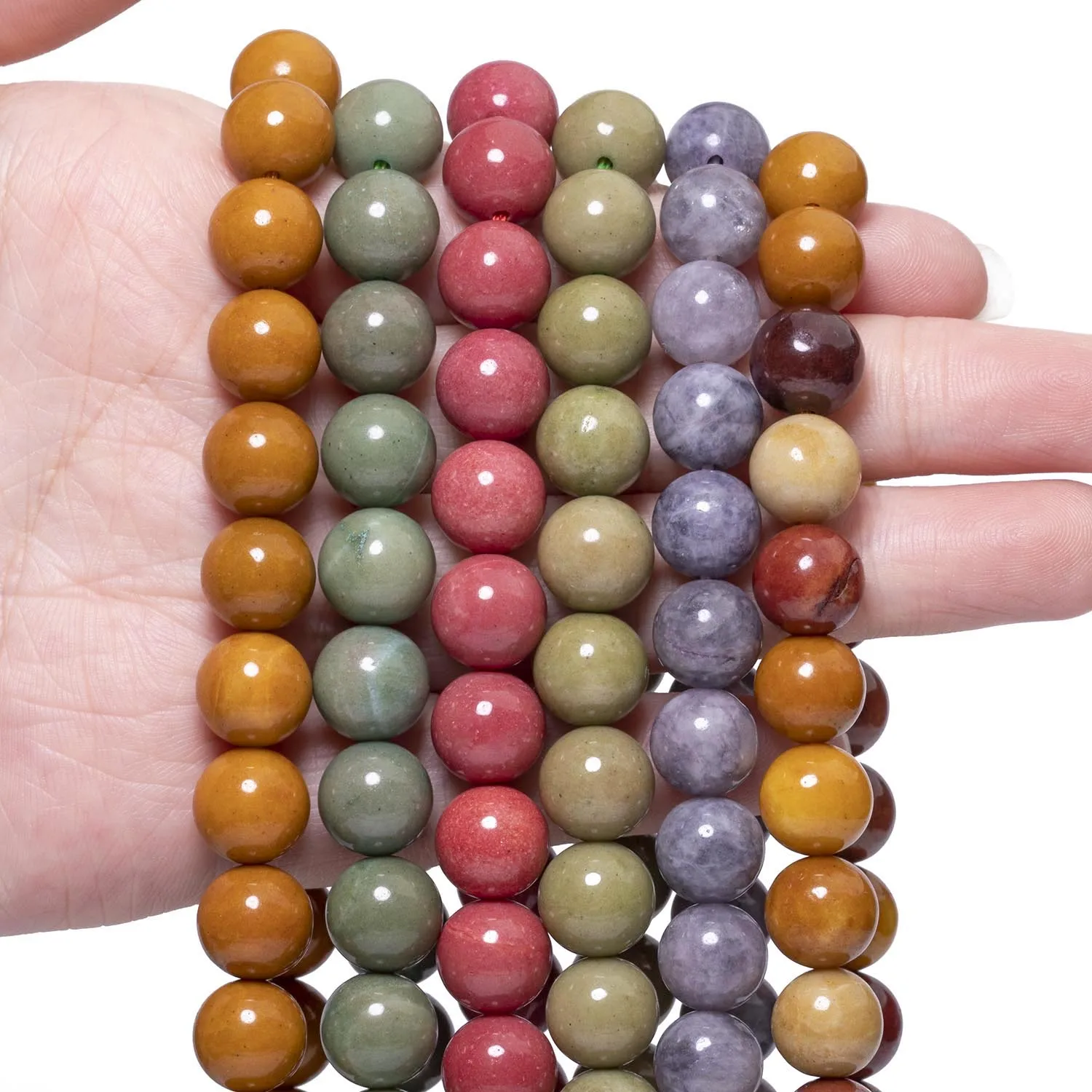 الحجر الطبيعي الأفوكادو الكسا Mookaite جاسبر فضفاض الخرز لصنع المجوهرات إكسسوارات ساحرة لتقوم بها بنفسك أقراط أساور 6/8/10 مللي متر #3