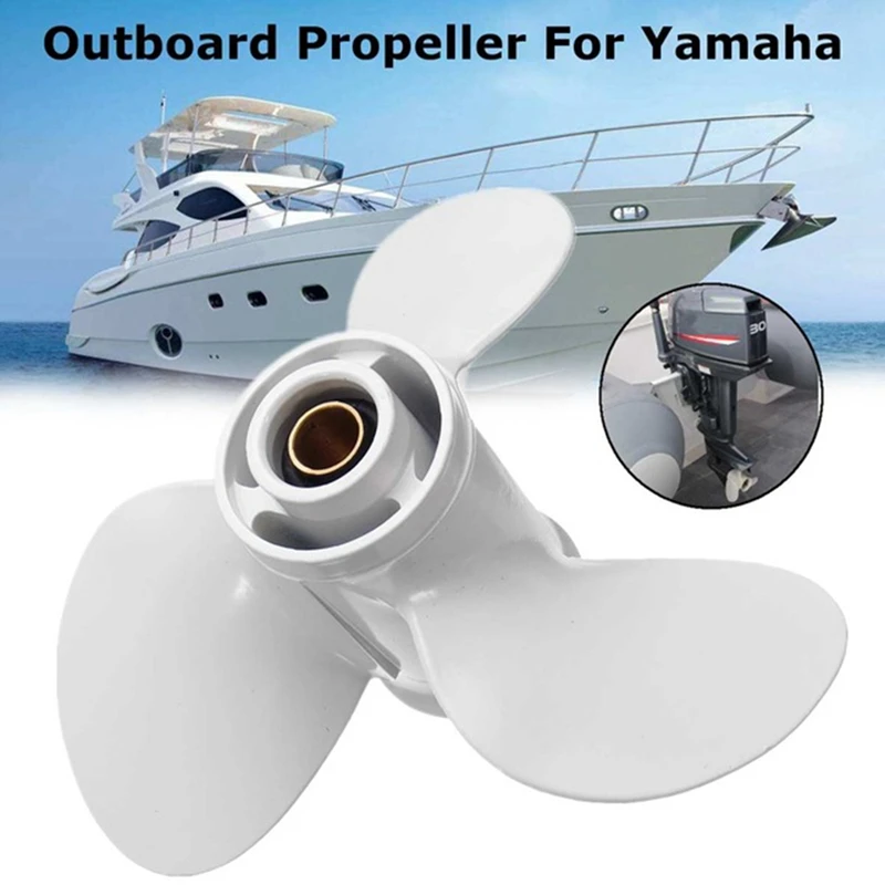 9-7/8 X 12 Marine Outboard Propeller Parts For Yamaha 20-30HP 664-45954-01-EL Aluminium Alloy Marine Propeller 10 Spline Tooth