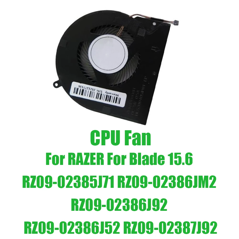 For RAZER For Blade 15.6 RZ09-02385J71 RZ09-02386JM2 RZ09-02386J92 RZ09-02386J52 RZ09-02387J92 5V 0.5A CPU Fan