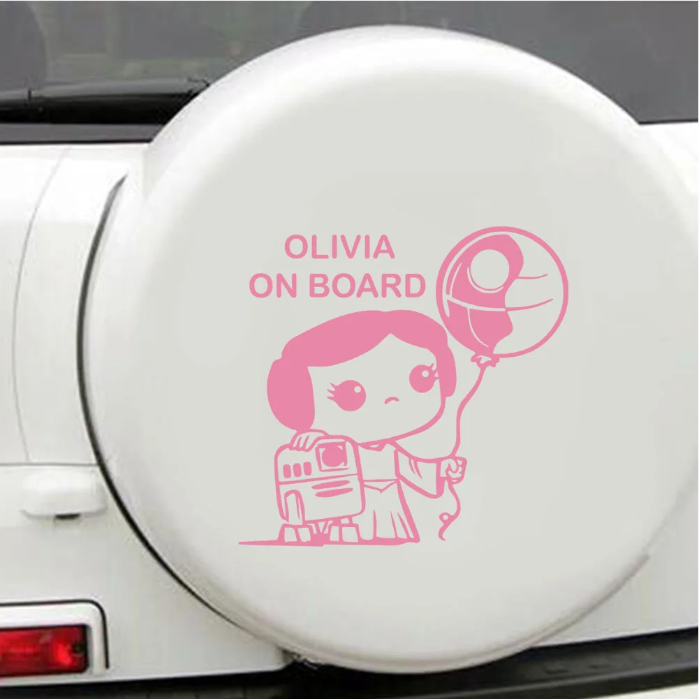 1 قطعة فتاة صغيرة جميلة ولعبة بالونها. اسم مخصص ملصقات السيارات والشارات الكربون ملصق الجدار ملصق الفينيل الفن المنزل ديسمبر
