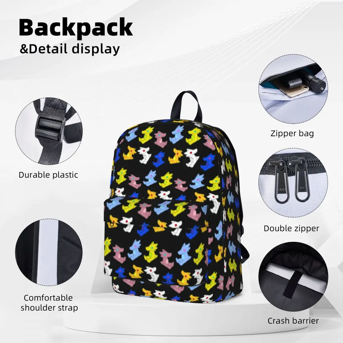 Canon Scalemates From Homestuck Backpacks Large Capacity Book bag Shoulder Bag Laptop Rucksack Fashion Children School Bag