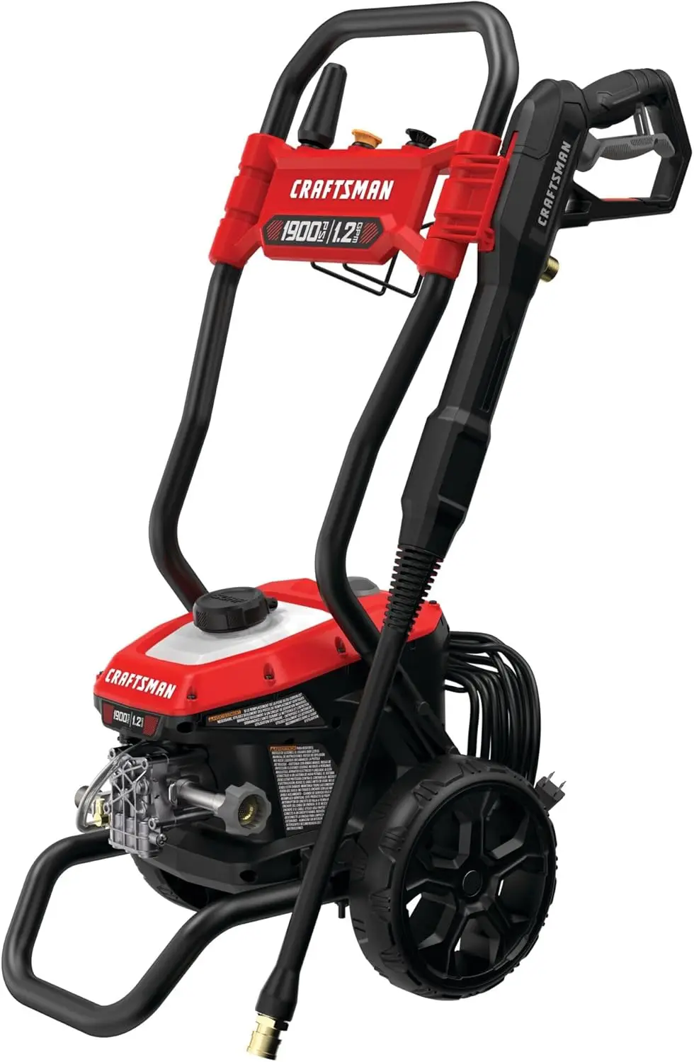 Cold Water Electric Pressure Washer for Various Cleaning - 1900 -PSI, 1.2-GPM, Corded