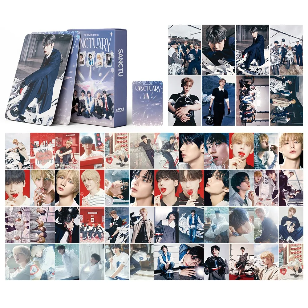 55pcs 7th Anniversary SOOBIN YEONJUN BEOMGYU TAEHYUN HUENINGKAI LOMO Card Photocard Box Card Gift Fans Collection