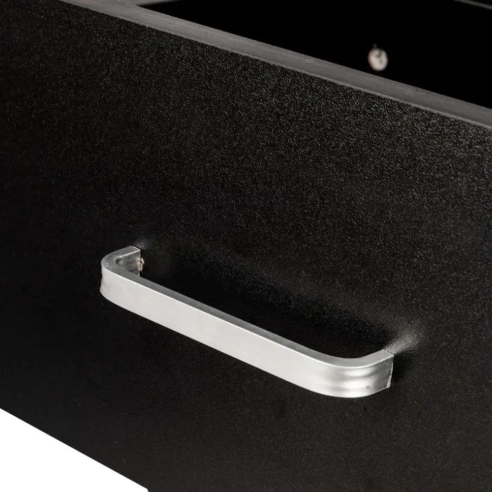 [XMSJ]Set of 2 Nightstand End Beside Table 1 Drawer Storage Organizer Room Furniture,Black