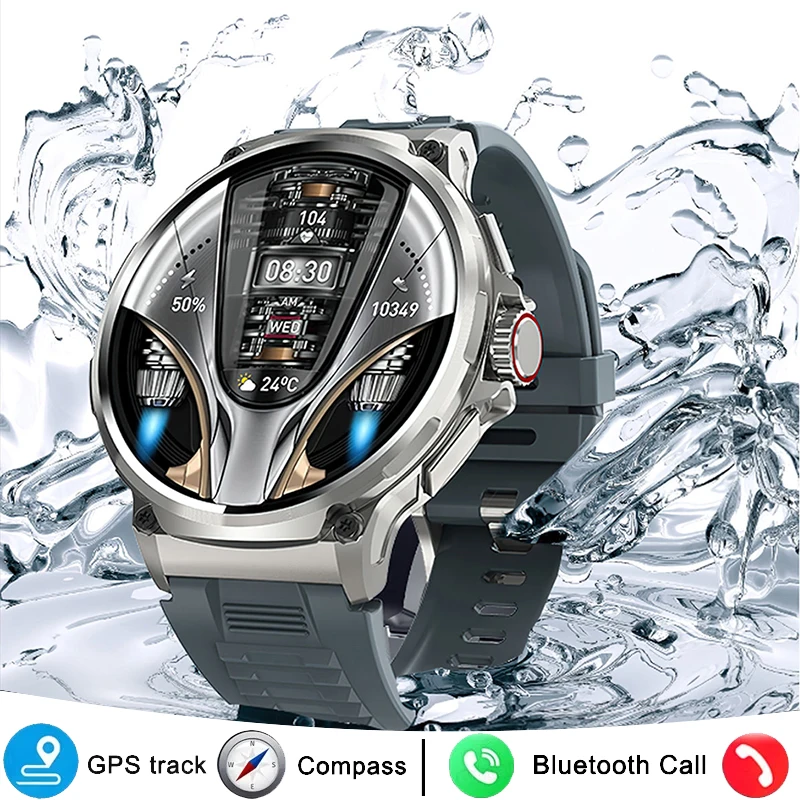 

Военные умные часы для мужчин 1,85 дюйма HD для Xiaomi Bluetooth вызов GPS спортивный фитнес-трекер сердечный монитор 710 мАч водонепроницаемые часы