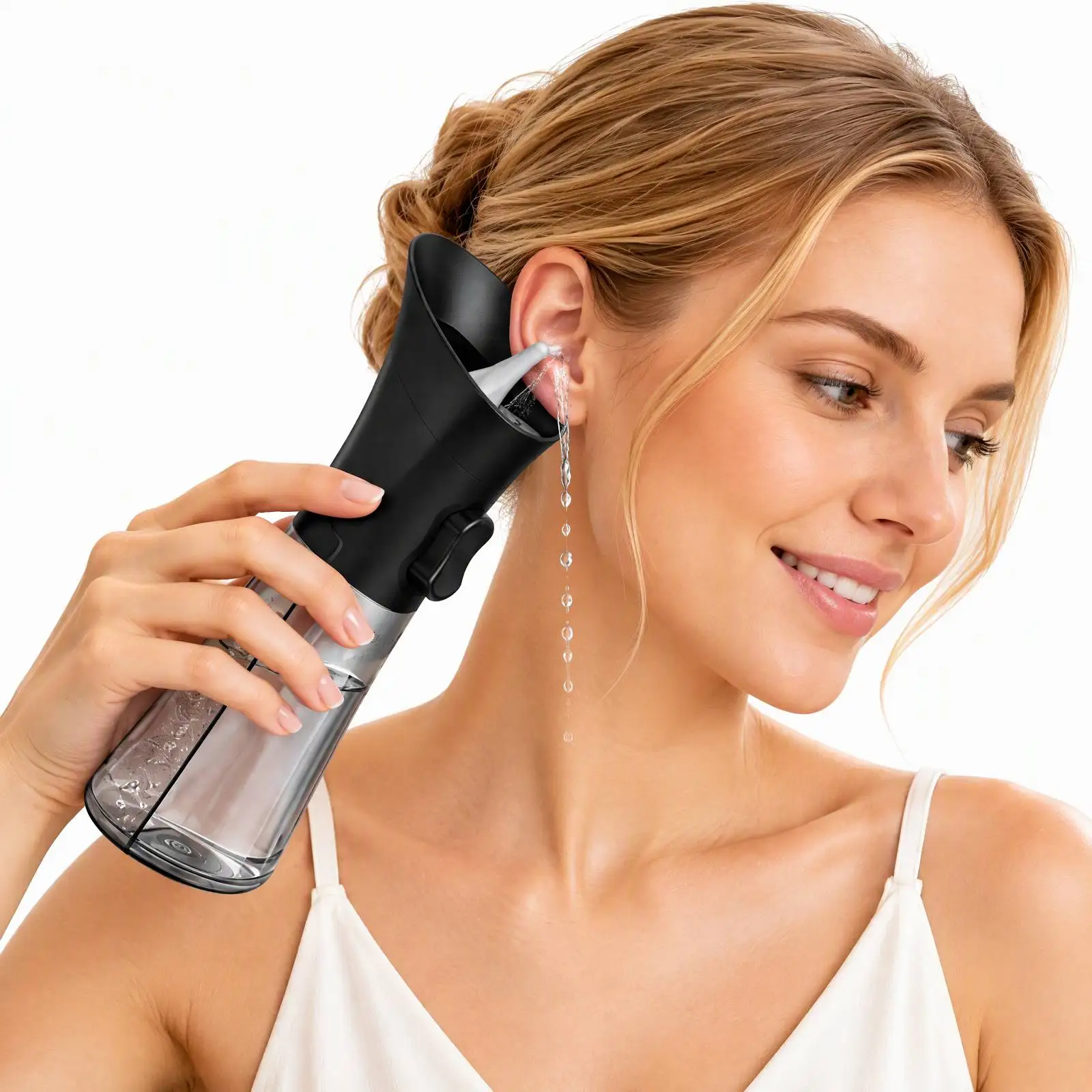 Electric Ear Cleaning Kit Effective & Safe Ear Cleaner Irrigation Flushing System 3 Pressure Modes for Ear Wax Buildup Wateproof