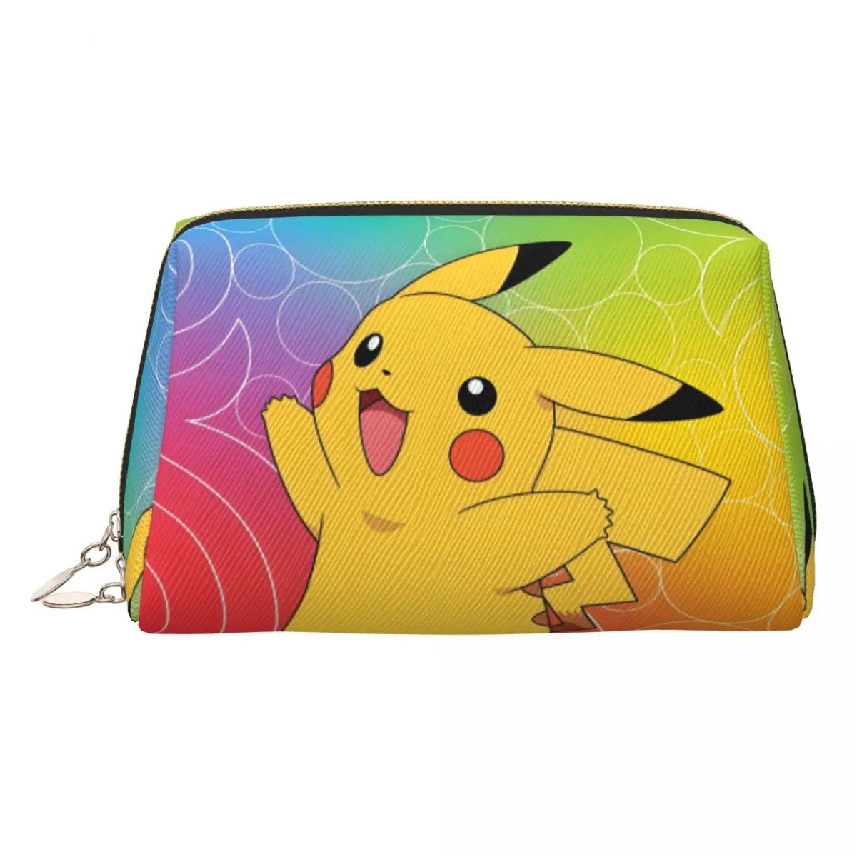 

Custom P-Pikachues Cartoon Cosmetic Bag Women Cute Big Capacity Video Game Makeup Case Beauty Storage Toiletry Bags