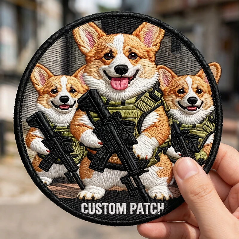 Custom Embroidered Patches Hook & Loop, Woven, Print, PVC - Team Company Logo Iron On Patches for Clothing DIY Your Own Design