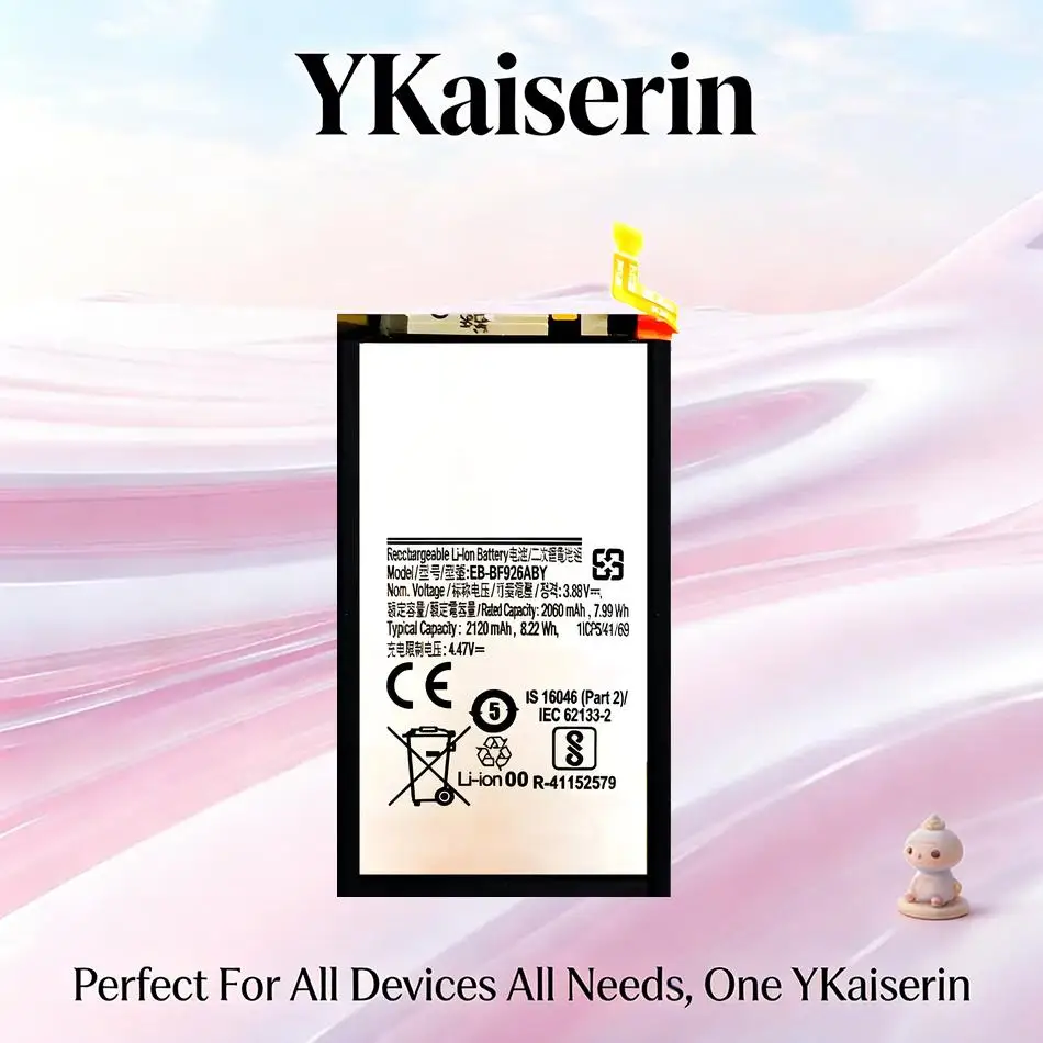 EB-BF926ABY For Samsung Galaxy Z Fold 3 5G Lightweight Durable Mobile Phone Battery 2120mAh