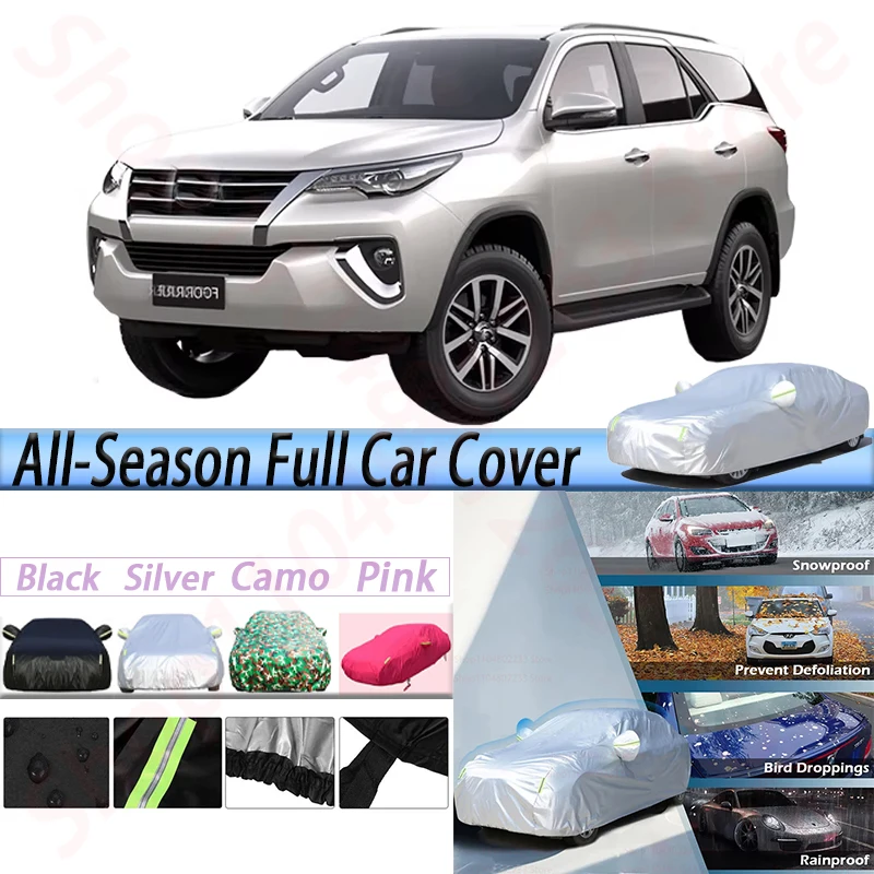 

Full Waterproof Car Covers For Toyota Fortuner SW4 SUV Outdoor Anti-UV Sun Shade Snow Rain Ice Protection Cover Dustproof