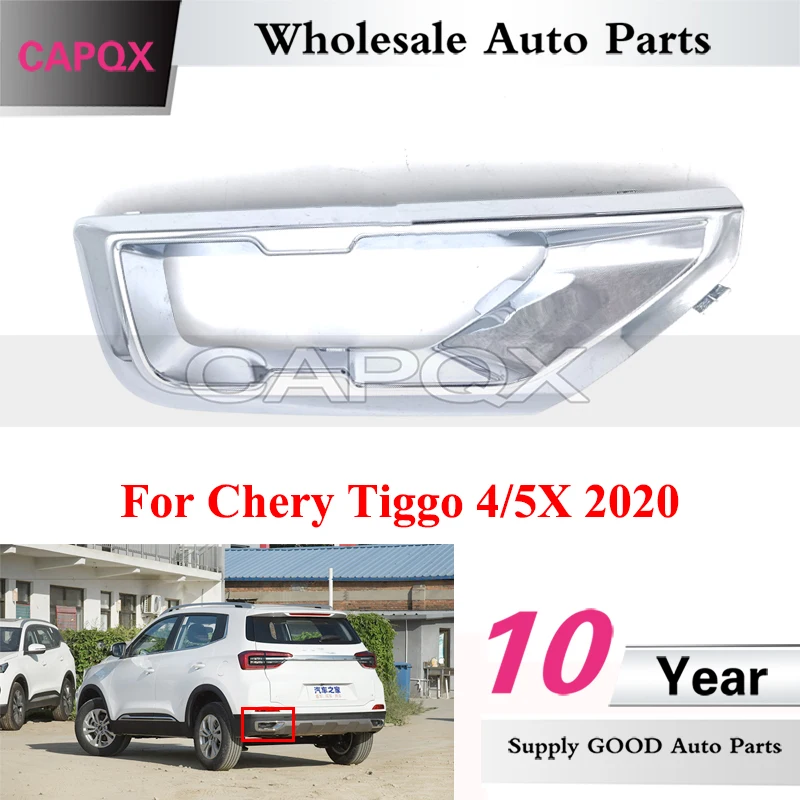 

CAPQX For Chery Tiggo 4/5X 2020 Rear Bumper Exhaust Pipe Decorative Cover Decorative Frame Rear Bumper Decorative Strip