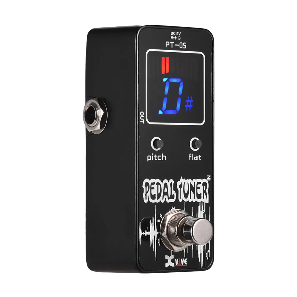 B0-B7 Guitar Tuner Metronome Automatic Chromatic Tuner Pedal for Guitar Bass Violin Ukulele Chromatic Trumpet Metronome Tuner