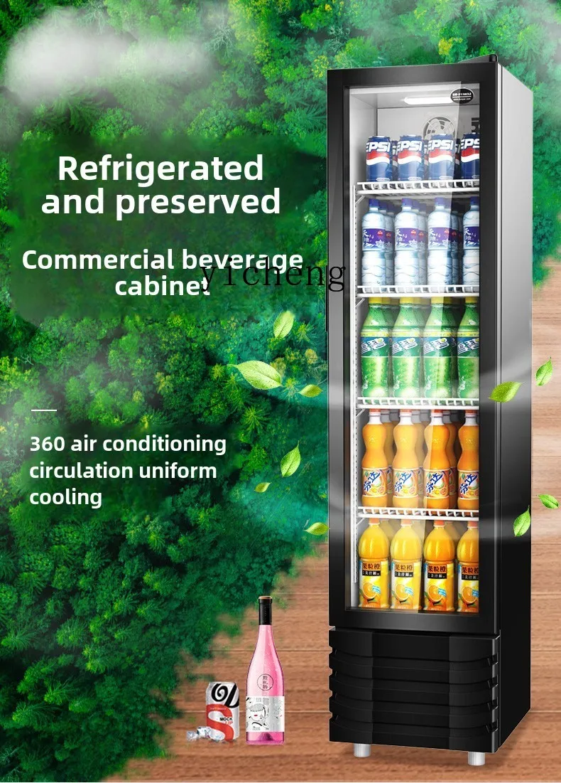 ZZ Beverage Display Cabinet Refrigerated and Fresh Commercial Vertical Freezer