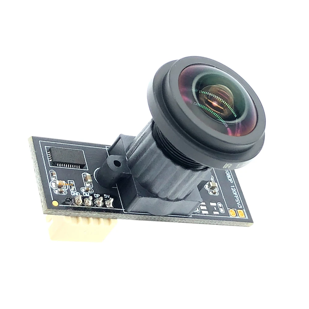 180 °   Módulo de câmera usb olho de peixe grande angular 2mp ov2710 1080p mjpeg 640*480 120fps alta velocidade linux uvc webcam vigilância