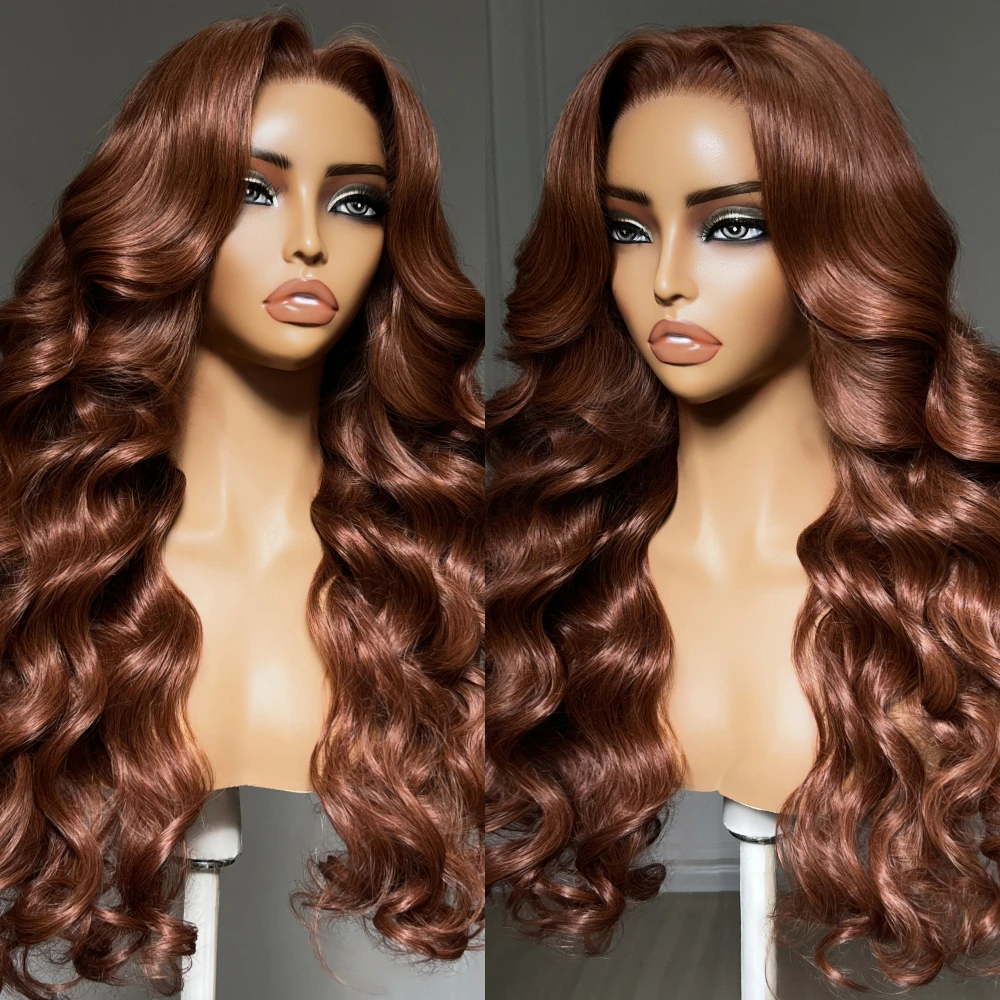 UNICE Bye-Bye Slip™ 7x5 Lace Copper Auburn Body Wave Wig 100% Human Hair Glueless Drawstring Wig Ready To Wear 150% Density