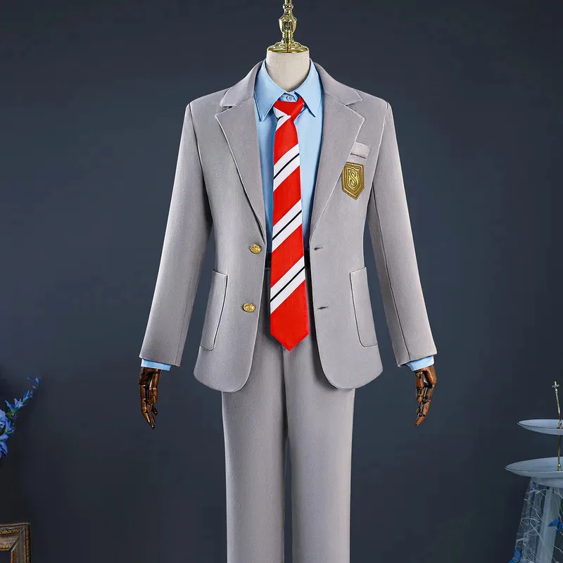 

Arima Kousei And Miyazono Kaori Cosplay Costumes School Uniform Anime Your Lie in April Role Play Suits For Men Women yj4k