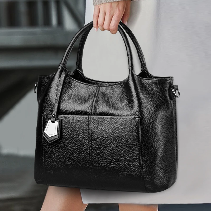 

Fashion Brand Women's PU Leather Crossbody Shoulder Bags Multi Zipper Designer Stylish Handbag Luxury Plain Versatile Daily Use