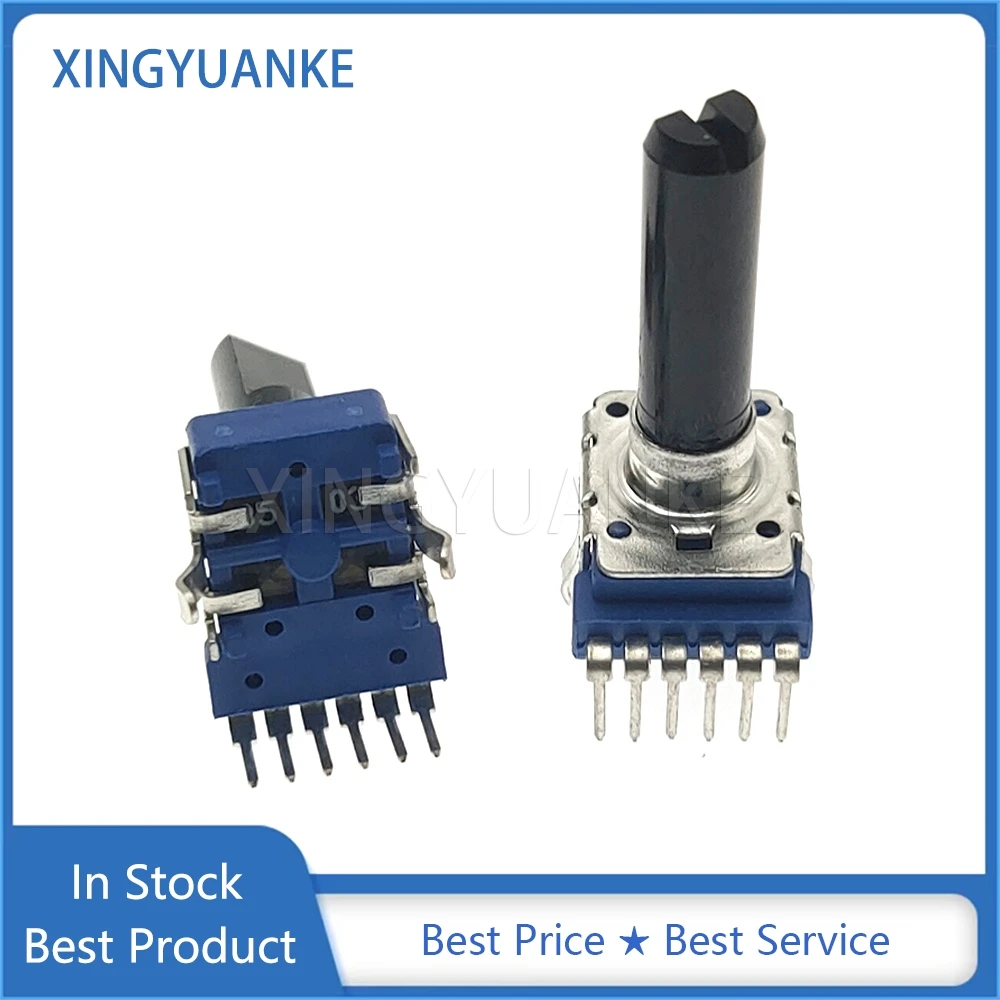 3PCS RK12 Type Dual 6-Pin B10K B20K B50K B103 B203 B503 With Center Positioning Audio Volume Potentiometer D Shaft Length 23.5MM