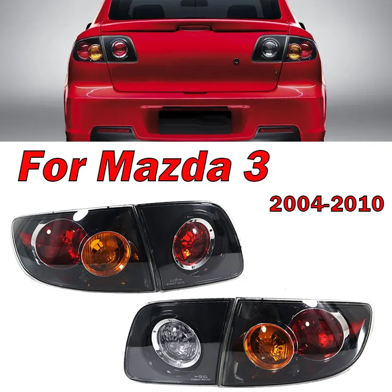 1 Set Car Taillight For Mazda 3 2004-2010 BK 51-160 Inside Outside Tail Light Rear Brake Lamp Turn Signal Light Lamp Housing