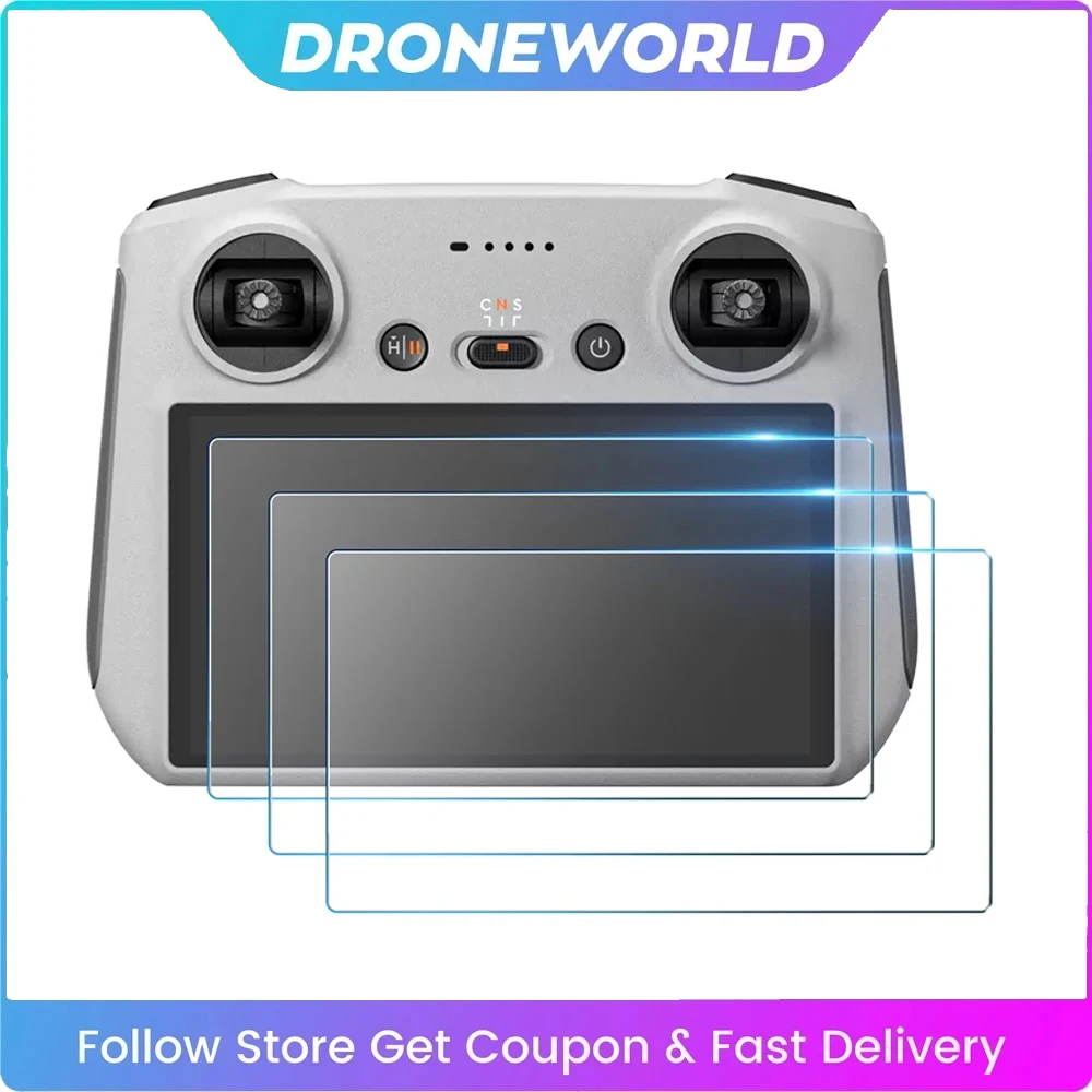 طبقة رقيقة واقية ل DJI Mini 4 3 Pro Air 3S واقي للشاشة من الزجاج المقسى مضاد للخدش طبقة شاشة لملحقات DJI RC RC 2