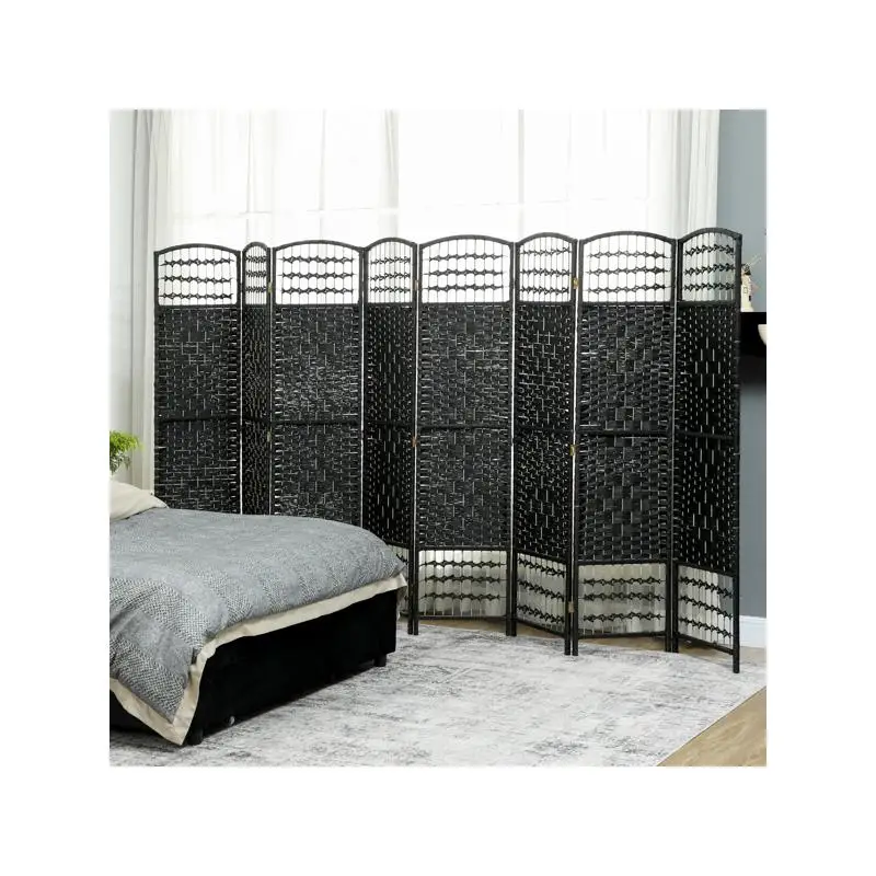 

8-Panel Folding Room Divider - Versatile Privacy Screen for Home, Office, or Events